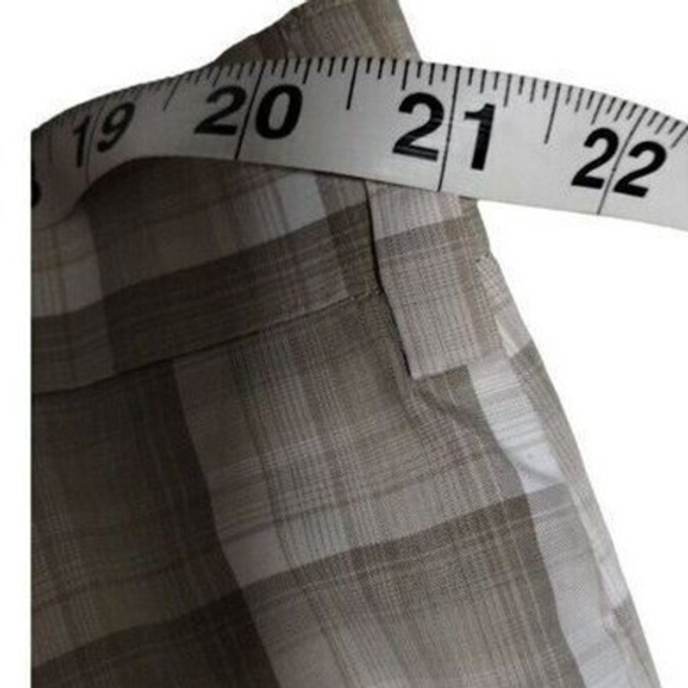 Grand Slam Performance Plaid Golf Shorts Men's Size 42 Gray Flat Front Stretch - Picture 8 of 11